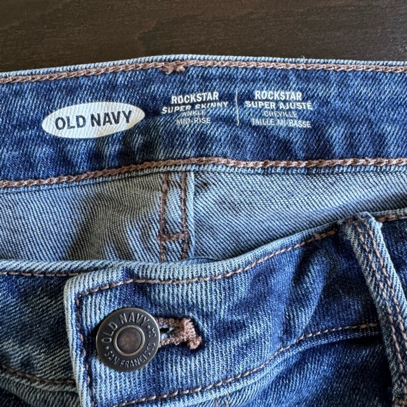 Old Navy Jeans Rockstar Super Skinny Mid Rise Jeans - Picture 4 of 5
